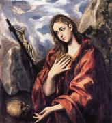 El Greco Mary Magdalen in Penitence painting